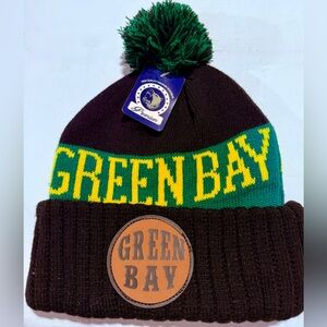 Green Bay Pom Beanie Hat